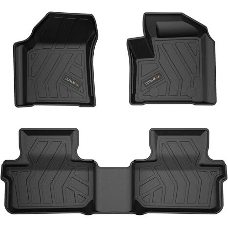 Q Po Harrier Facelift Automatic (Max) Oct23-Td Tpe Car Floor Mat |Anti Slip All Weather Mats For Harrier Facelift (Automatic) (Black)