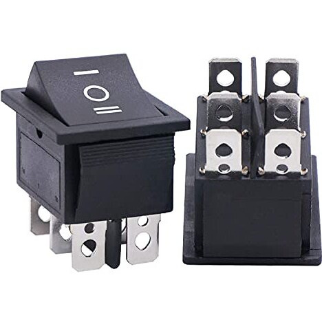 Sarte Sa72T72 Car Fog Light Switch | Car Switch Button | Car On Off Switch | Rocker Switch | Car Dashboard Switch (12V 20A | 6 Pin) (2 Pcs)