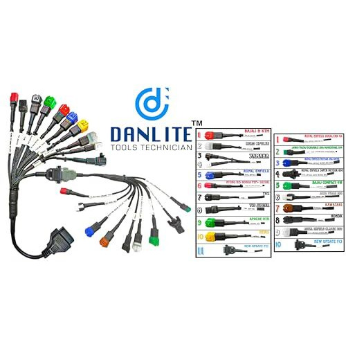Danlite Bs6-Bs7 Bike Scanning Cable 11 Coplar For Fast Connectivity Best Wire Quality Unbreakable Cable (Bike Scanning Cable 21 Coplar)