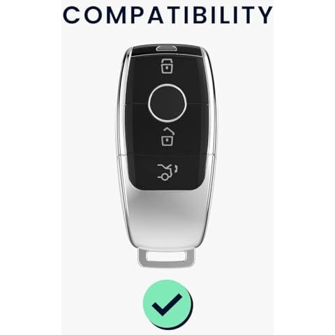 Shopoflux Tpu Car Key Cover Compatible For Mercedes Benz E - Class S - Class A - Class C - Class G - Class 2020 Onwards New Smart Key - Black