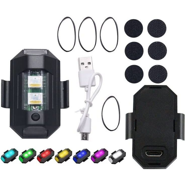 Eltron Turbo Plastic Elt512864Uiv Universal Safety Signal Aircraft Blinking Strobe 7 Colors Led Light Multipurpose Waterproof For Motorbike, Helmet, Bicycle, Car, Scooties & Anywhere (Pack Of 1)