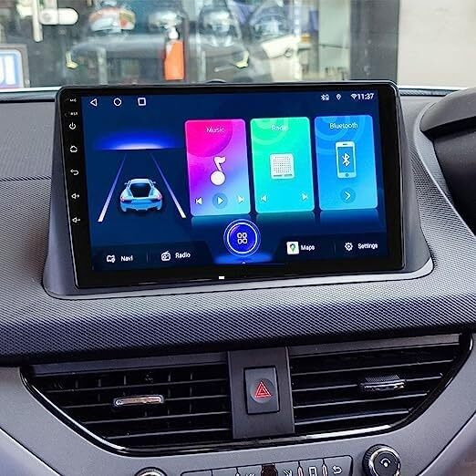 Modorwy Abs300 Plastic Material 9 Inch Tata Car Stereo Frame With Wiring Suitable For Base Model Tata Nexon 2017-2020