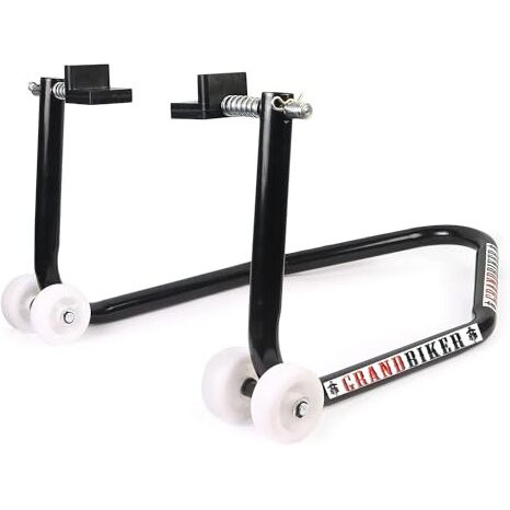 Grandbiker Rear Paddock Stand With Swing Arm Rest (Black)