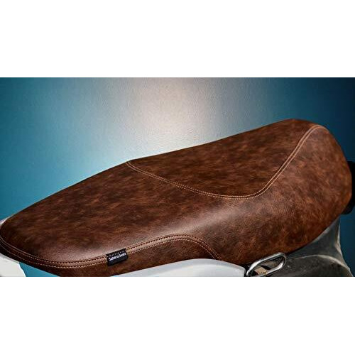 Sahara Seats Leather Finish Seat Cover For Activa 3G/4G/5G/6G, Jupiter, Maestro (Double Tone Brown)