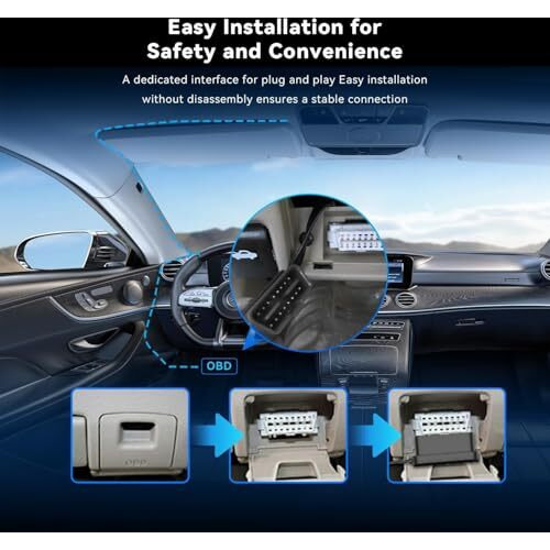 Ddpai Dash Cam Smart Obd Hardware Kit Compatible With Models N1 Dual, N3 Pro, N5 Dual, Z40, Z60, And Mini5, Enable 24 Hours Parking Monitor (Not For Mini Pro)