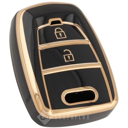 Shopoflux Tpu Key Cover Compatible With I10 Grand | Santro | Eon - Black, Pack Of 1