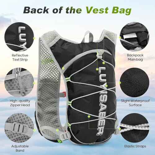 Proberos Hydration Vest Running Backpack, Lightweight Running Vest Hydration Vest For Outdoor Cycling, Marathoner Running Race Hydration For Cycling And Trail Running