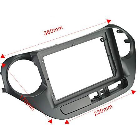 Modorwy Abs300 Plastic Material 9 Inch Hyundai Car Stereo Frame With Wiring Suitable For Base Model Hyundai I10 Grand 2014-2017