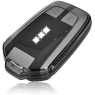 Jvcv Soft Tpu Transparent Cover Compatible With Isuzu Smart Key (Transparent Black)