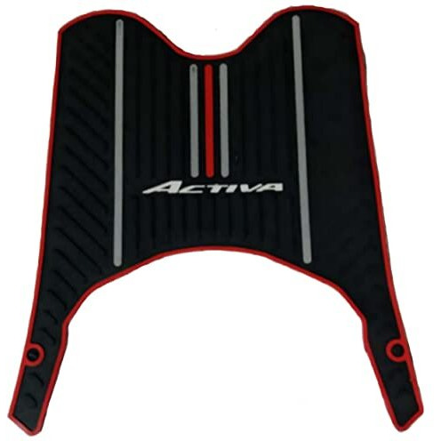 Sarte Ha6 Activa 6G Foot Mat Rubber Floor Mat Accessories Anti Slip Compatible With 2019 Bs6 Model (Black, Multicolour)