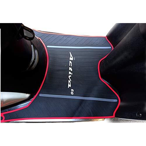 Sarte Ha6 Activa 6G Foot Mat Rubber Floor Mat Accessories Anti Slip Compatible With 2019 Bs6 Model (Black, Multicolour)