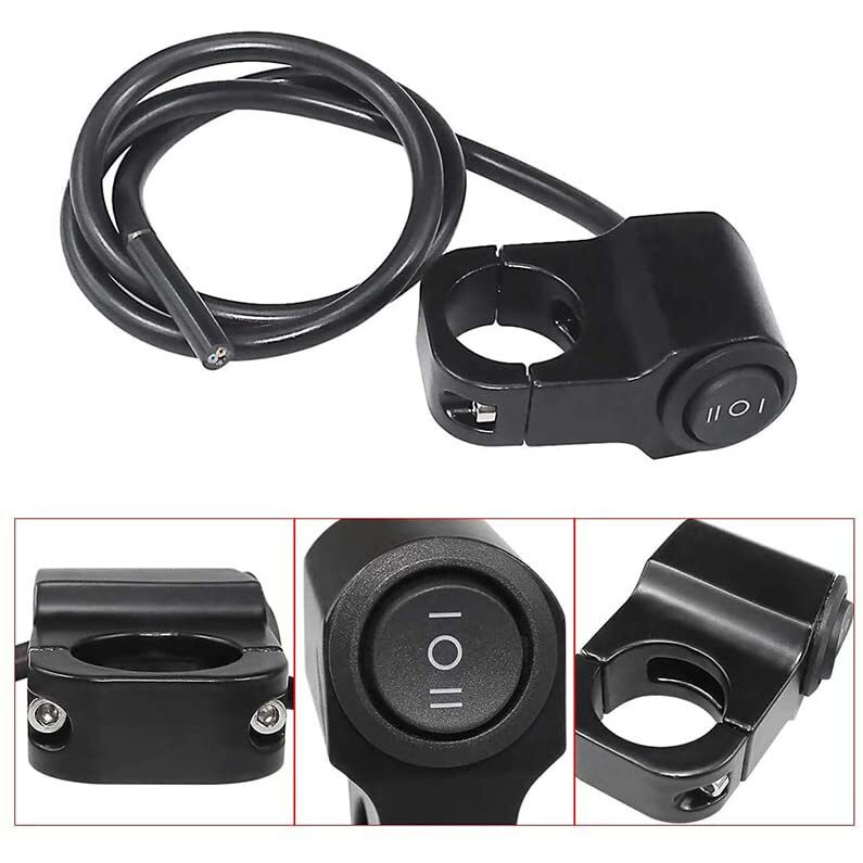 Eltron Turbo 3 Months Warranty Multi-Function 3 Mode Handlebar Switch Button Operate With Headlight, Fog Light, Cast Aluminium 12V Dc Universal For All Motorcycle, Bike (Pack Of 1, Black)