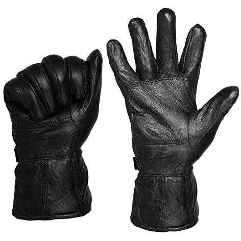 Alexvyan Anti Slip (Inside Fur) Snow And Wind Proof Soft Warm Winter Gloves For Riding, Cycling, Byke, Bike, Motorcycle For Men Boy (Imported Leather)