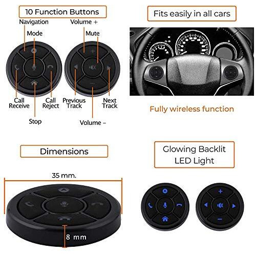 Cloudsale  Your Store. Your Place Steering Wheel Controller Wireless Universal Button Key Remote Control Universal For Car System,Dvd/Blu-Ray Player