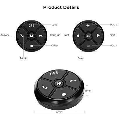 Cloudsale  Your Store. Your Place Steering Wheel Controller Wireless Universal Button Key Remote Control Universal For Car System,Dvd/Blu-Ray Player