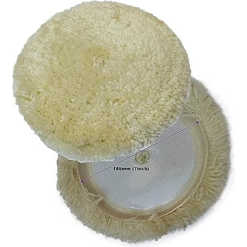 Inditrust 7Inch Wool Pad And 7Inch Backing Pad With M14 Adaptor Vehicle Polisher