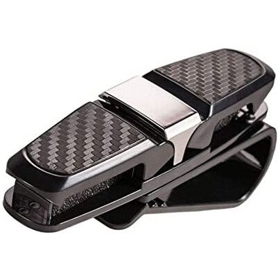 Auto Hub Sunvisor Car Sunglasses Holder Clip For Car Sun Visor - Glasses Clip - Black