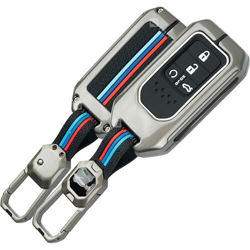 Shopoflux Metal Key Cover Compatible For Honda Amaze | City | Civic 2023 2024 4 Button Smart Key