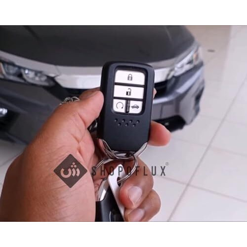 Shopoflux Metal Key Cover Compatible For Honda Amaze | City | Civic 2023 2024 4 Button Smart Key
