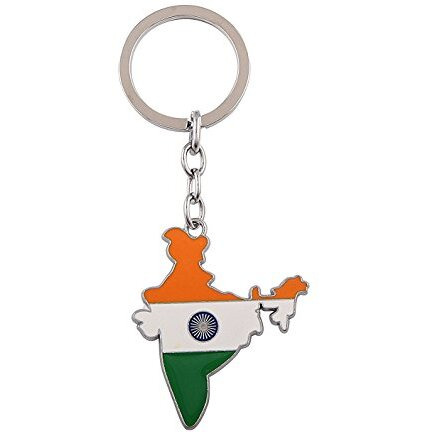 Gct India Map Metal Keychain For Car Bike Men Women Keyring