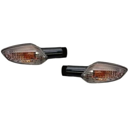 A2D Orginal Style Oem Bike Turn Inidicators Clear Glass Amber Light Set Of 2 Compatible With Honda Cbr-150