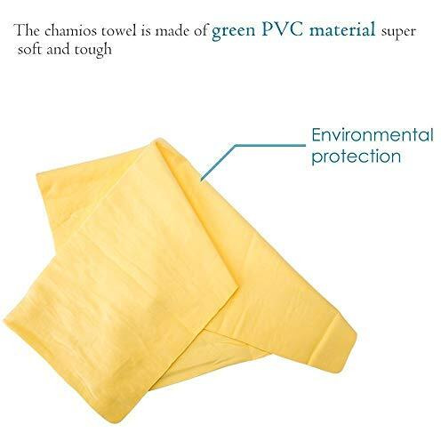 Auto Hub Leatherette Chamois Cloth For Cleaning Car & Bikes (Material Chamois Pva, Pack Of 4, Blue, Yellow, Green, Pink)