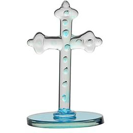 Somil Holy Cross Glass Figure For Car Dashboard, Home, Office Desk  Holy Cross Idol With Glass Figure