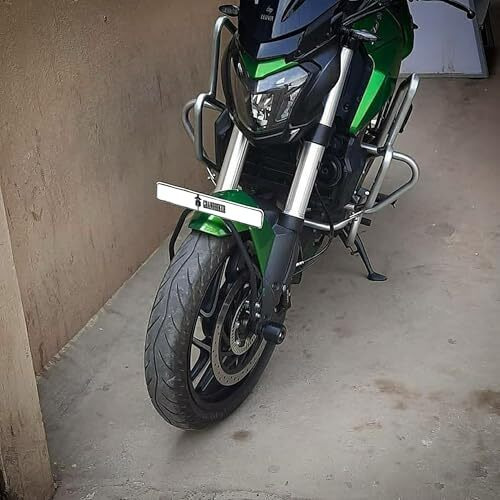 Grandbiker Front Fender Number Plate Holder For D.O.M.I.N.A.R 400 Bs4 (Black) (Front Fender -Dnr 400)