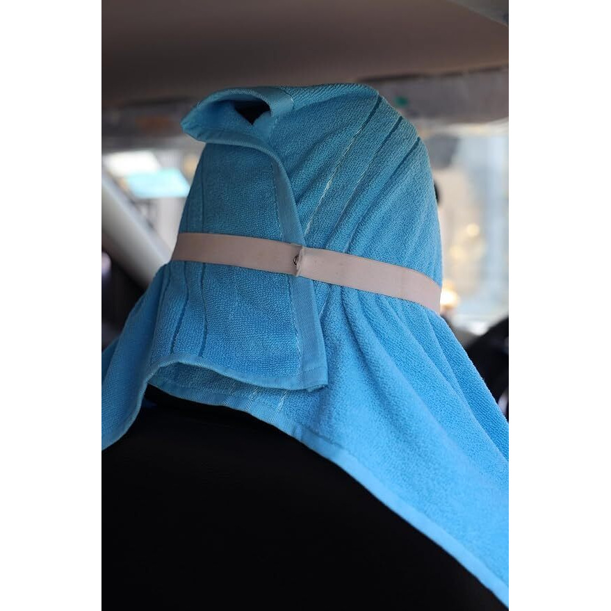 Vip Bagda 100% Cotton Car Seat Cover, Front Seat, Single Unit (Sky Blue)