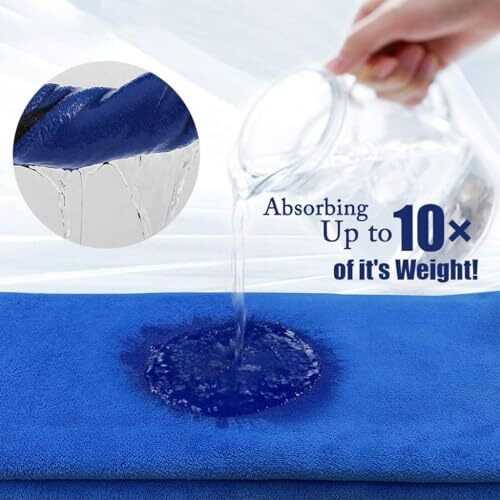 Tecphile Microfiber Cloth Car Double Layered Clothes 40X40Cm 500Gsm Extra Thick All-Purpose Cleaning For Bike, Auto, Kitchen, Interior And Exterior Streak Lint Free Drying Towel (Pack Of 4 Towel)