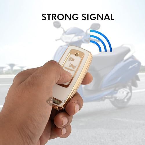 Shopoflux Tpu Key Cover Compatible With Honda Activa | Dio H-Smart (Pack 2 Black + White)