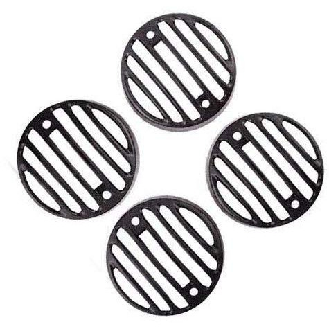 Ramanta Metal Bullet Indicator Light Grill For Bullet Classic, Standard And Electra 350 & 500 (4 Pcs Indicators Grills, Black Without Cap)