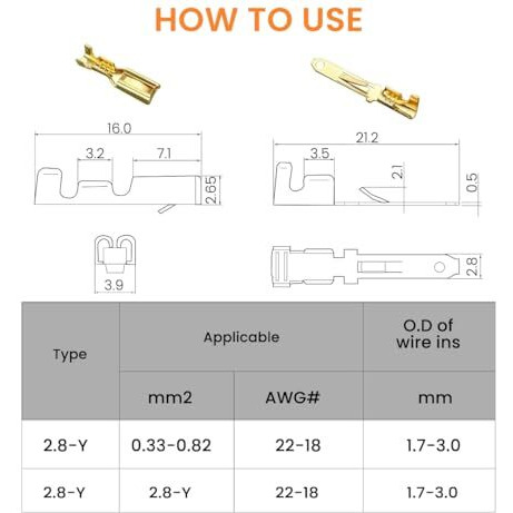 380 Pcs Electrical Wire Connectors Kit 2.8Mm Automotive Wire Connectors 2 3 4 6 Pin Male Female Socket Plug And Pin Header Crimp Wire Terminals For Car, Motorcycle, Truck, Scooter, Boats