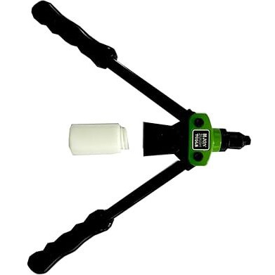 Jon Bhandari Tools Double Hold Riveter Rivet Gun 12" 300Mm With Nozzle 3.2Mm, 4Mm, 4.8Mm And Collection Bottle