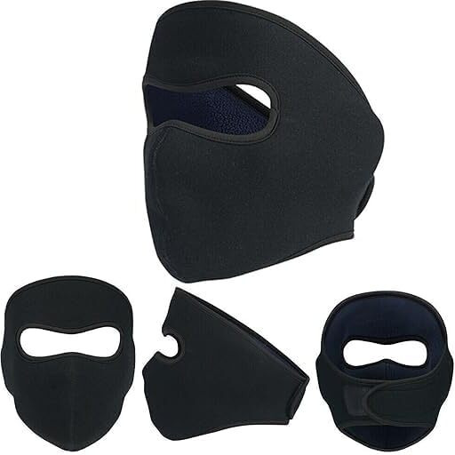 Pitreshwar Premium Cotton Breathable, Stretchable Face Cover Mask For Summer, Dust, Sun Protection, Bike Riding, Helmet Fit & All Outdoor Activity (Plain Rider Mask)