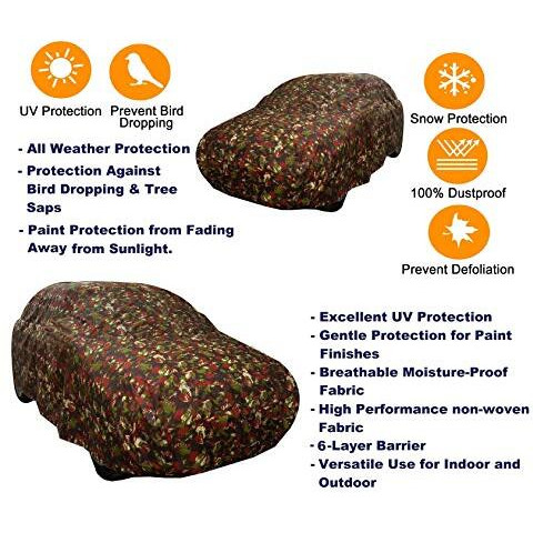 Auto Hub Maruti Ritz Car Cover Waterproof/Ritz Cover Waterproof/Ritz Car Cover/Car Cover Ritz Waterproof/Ritz Cover/Car Cover Ritz Car Cover (Jungle Look)