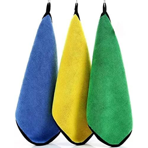 Nyza Heavy Microfiber Cloth For Car Cleaning And Detailing, Double Sided, Extra Thick Plush Microfiber Towel Lint-Free, 800 Gsm (40X40 Cm, Pack Of 3 (Color May Vary))