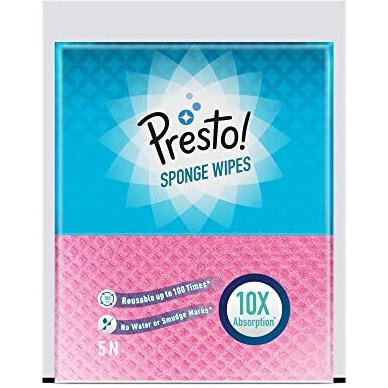 Amazon Brand Presto Multi-Purpose Sponge Wipes Assorted Pack Of 5
