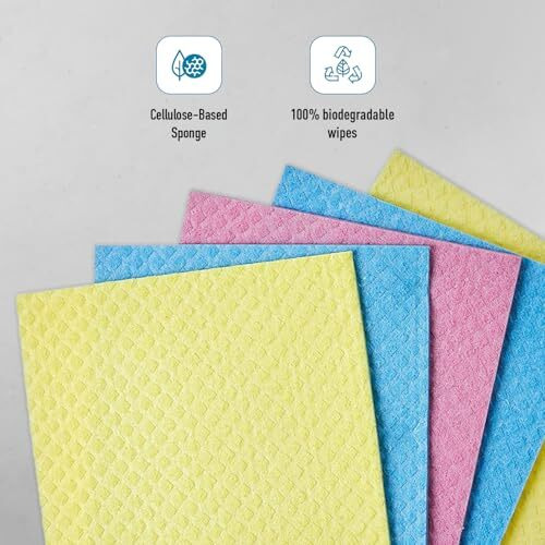Amazon Brand Presto Multi-Purpose Sponge Wipes Assorted Pack Of 5