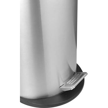 Opr Stainless Steel Plain Pedal Dustbin With Plastic Bucket And Lid | Trash Can, Round Shape Dustbin For Home, Bathroom, Kitchen, Office, Bedroom (5 Litres- 7 * 11 Inches)(Small Size)