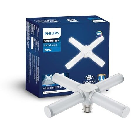 Philips Stellar Bright 20W Radial B22 Led T-Bulb,Cool Daylight, Pack Of 1