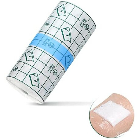 Anzailala Transparent Stretch Adhesive Bandage Clear Waterproof Bandages Dressing Tape For Shower Tattoos(8 Cm * 5 M)