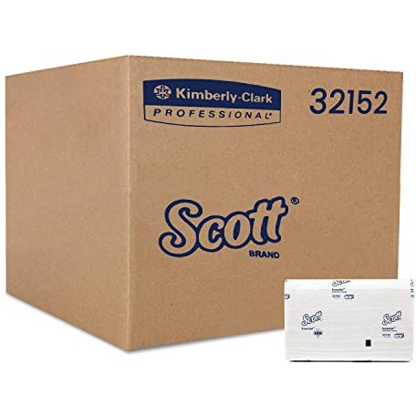 Scott Essential Multi Fold Hand Towel 32152 - M Fold Towel - 40 Packs X 150 Sheets - White Folded Towel Sheets 21 Cm X 20 Cm (6000 Total)