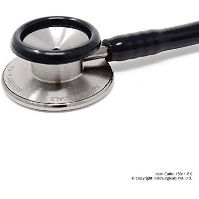 Is Indosurgicals Silvery Ii-Ss Stethoscope (Black)