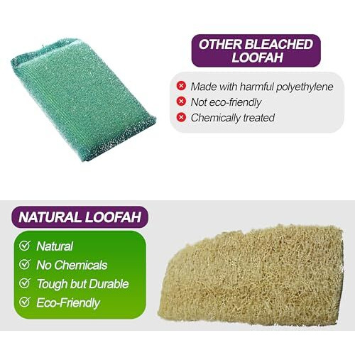 Indigenous Living Natural Kitchen Scrubber 12 Economy Pack For Sparkling Clean Surfaces - Sustainable, Biodegradable, And Tough On Grime Natural Loofah