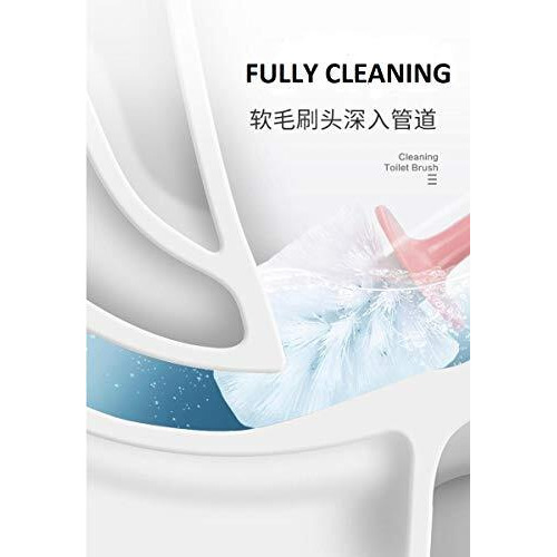 Homecloud Silicone Toilet Brush | Wall Mounted Toilet Cleaning Brushes |Brushes For Bathroom Cleaning Japanese Modern With Soft Bristle Can Also Be Wall Hanged.With Holder (Grey)