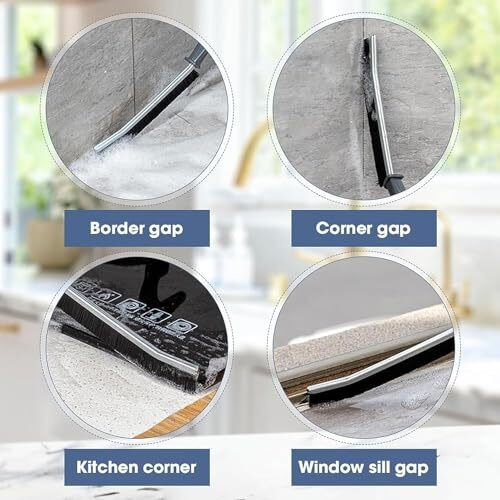 Vont Mini Gap Cleaning Brush Hard Bristle Gap Brush Cleaning Multipurpose Crevice Cleaning Brush Dead Corner Cleaning Used For Home Toilet Bathroom Kitchen Tiles Window Slots (Gap Cleaner - 3)Plastic