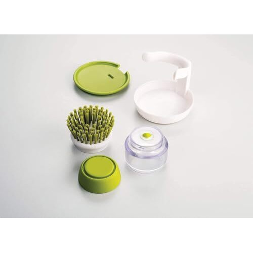 Zapsol Cleaning Brush With Soap Dispenser For Kitchen, Sink, Dish Washer With Storage Stand|Plastic Cleaning Brush With Soap Dispenser (Soap Dispensing Cleaning Brush)(Multi Colour)