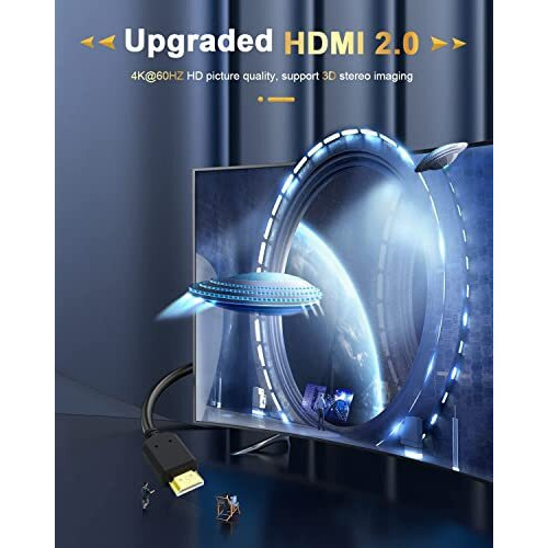 Rodmed High Speed Hdmi Male To Female Extension Cable Hdmi Extender For Fire Tv Stick, Laptop/Pc, Lcd/Led Tv, Xbox, Ps3/Ps4- Black (15Cm)