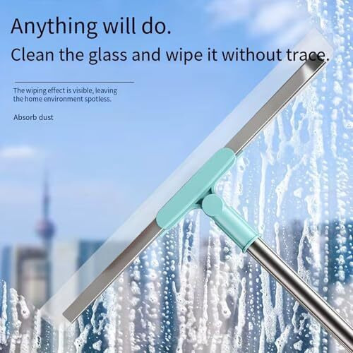 Magic Broom Silicone Floor Wiper  Heavy Duty, Durable & Efficient Floor Cleaning Tool Stainless Steel Extendable Handle Bathroom And Kitchen Squeegee Wiper
